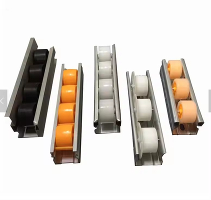Black Metal Sheet Frame Roller Slide Track For Smooth Operation