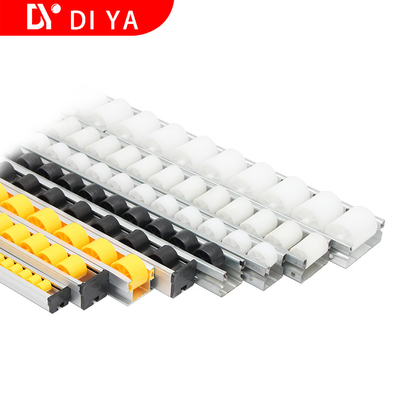 Black Metal Sheet Frame Roller Slide Track For Smooth Operation