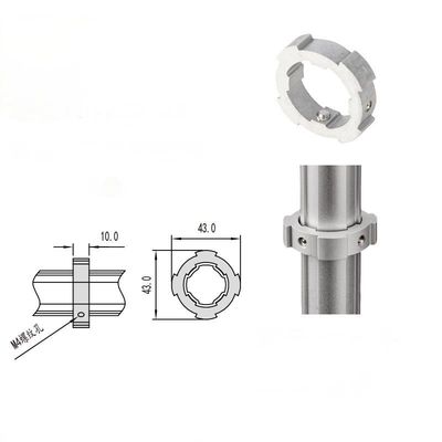 6005 T6 Αλουμινένιο σωλήνες Fittings Lean Pipe Slider οριζόντια τοποθετημένη δακτυλική Slider σταθερό τοποθετητή