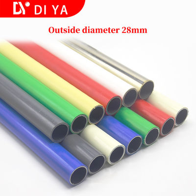 Χωρίς συγκόλληση 28mm Lean Tube με PE / ABS επικαλυμμένο