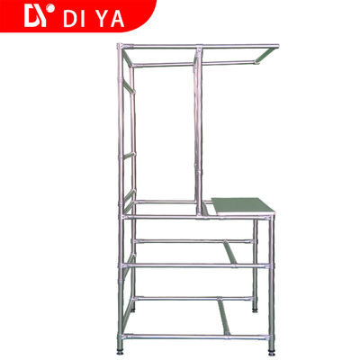 Chrome Lean Pipe Connector ESD Pipe Joint Lean System Accessories for Workbench and Trolley Cart
