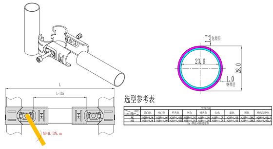 Factory Direct Sale H2810 Pe Coated Lean Pipe Lean Tubes for Logistic Racking System