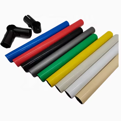 Διάμετρος 28 mm Lean Tube PE ABS ESD Coated Steel Lean Pipe Round Steel Pipe για ευέλικτο τραπέζι εργασίας